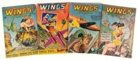 WINGS COMICS Nos. 74, 75, 81 and 86 * Lot of Four Comics