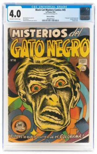 MISTERIOS DEL GATO NEGRO No. 16 * Mexican BLACK CAT MYSTERY No. 45