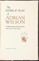 The Work and Play of Adrian Wilson: A Bibliography with Commentary