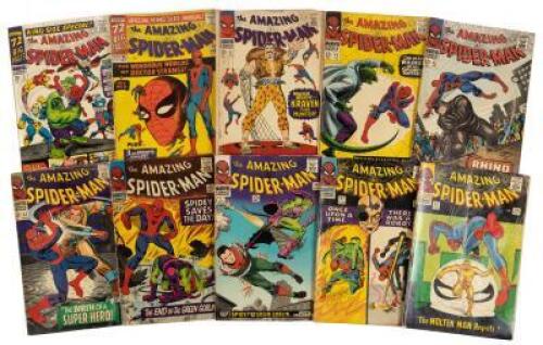 AMAZING SPIDER-MAN * Lot of Ten Issues * Ditko and Romita