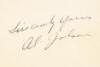 Stationery autographed by Al Jolson - 3