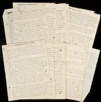 Thirty-six pages of typescript regarding a fishing trip to Lady Musgrave Island, Australia