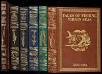 Ten volumes from The Zane Grey Angling Library by the Derrydale Press, each signed by Zane Grey's son