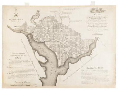 Plan of the City of Washington in the Territory of Columbia, Ceded by the States of Virginia and Maryland to the United States of America, and by Them Established as the Seat of Their Government After the Year MDCC