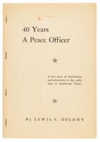 40 Years a Peace Officer