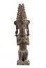 Bronze Nias adu siraha salawa (ancestor figure) - 2