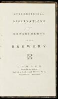 Hydrometrical Observations and Experiments in the Brewery