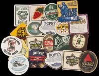 Approximately 178 beer coasters, plus related restaurant and brewery ephemera