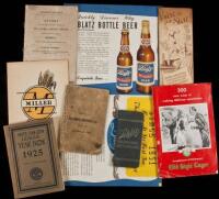 Twenty-four booklets, pamphlets and other ephemera, including many from breweries