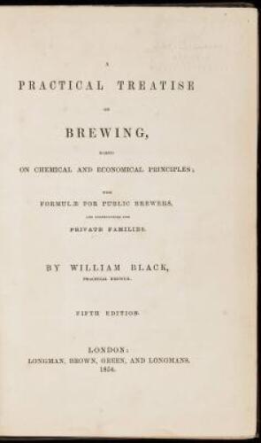 A Practical Treatise on Brewing - Fifth Edition