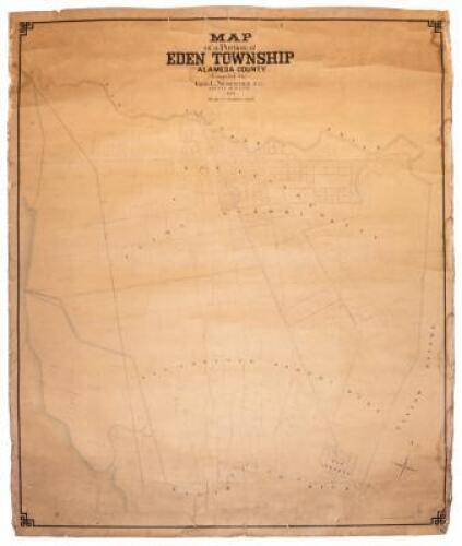 Map of a Portion of Eden Township Alameda County. Compiled by Geo. L. Nusbaumer, C.E. County Surveyor 1891. Scale: 6 chains to 1 inch