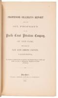 Professor Silliman's Report Upon The Oil Property Of The Pacific Coast Petroleum Company, Of New -York, Situated In San Luis Obispo County, California. To which is added Notes of Survey and Exploration in 1850 and 1857 by Col. J. Williamson, Engineer-in-C