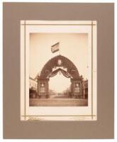 Albumen Photograph of Ulysses S. Grant Mourning Arch in San Francisco