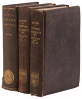 Three volumes on Harvard University history