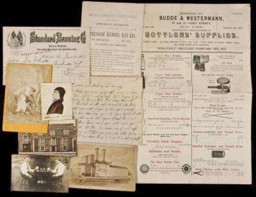 Small group of beer and brewing ephemera