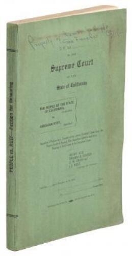 The People of the State of California vs Abraham Ruef