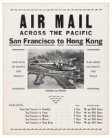 Air Mail Across the Pacific San Francisco to Hong Kong