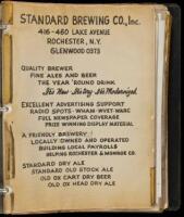 Salesman's book for Standard Brewing brands