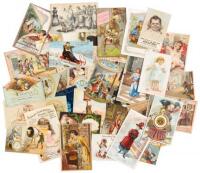 Approximately 150 Trade Cards from the 19th century