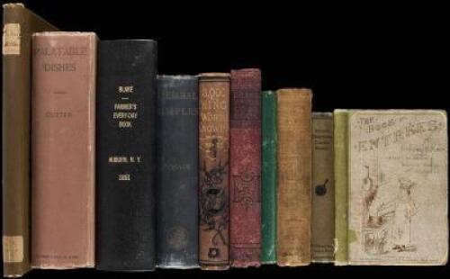 Twenty 19th century cook books and other books on food