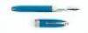 Blue Enamel and Sterling Silver Fountain Pen