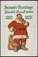 Season's Greetings. Spreckels-Russell Dairies. Gold Medal Dairy Products - poster