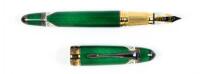 Star of India Green Enamel and Vermeil Limited Edition Fountain Pen