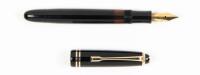 No. 244 Black Hard Rubber Fountain Pen, Oblique Extra Broad Nib, 1950s