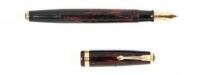 Red Striped Celluloid Vacumatic Fountain Pen, c.1930s