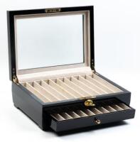 Black Wood Pen Storage and Display Box