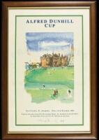 Alfred Dunhill Cup 1996 - color poster, signed by the artist