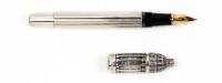 Romea Sterling Silver and Solitaire Diamond Limited Edition Fountain Pen