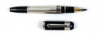 Excelsa Black Resin and Platinum-Plated Sterling Silver Limited Edition Fountain Pen