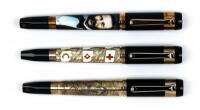 Red Cross Movement Set of Three Limited Edition Fountain Pens