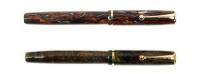 Moderne "Thrift Time" Lot of Two Fountain Pens, 1930s