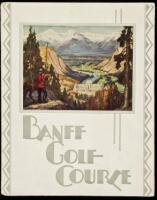 Banff Golf Course - folding color lithograph illustrated brochure