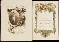 Two souvenir dinner menus to celebrate the return of Walter Hagen after his victory at the 1922 British Open