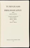 Turfgrass Bibliography from 1672 to 1972