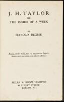 J. H. Taylor or, The Inside of a Week