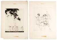 The Glory of the Dance - two drypoint etchings from Warren Davis