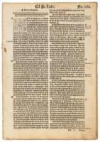 The Gospell of S. Luke - from the Great Bible of 1566