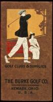 Dummy for a Burke Golf Co. catalogue, featuring the original artwork on the front cover, with blank pages within