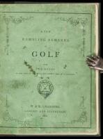 A Few Rambling Remarks on Golf, with the Rules as laid down by the Royal and Ancient Club of St. Andrews