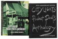 Two editions of the City Lights Pocket Poets Anthology signed by Lawrence Ferlinghetti and others