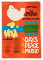 Original Woodstock film press book poster