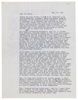 Original signed typescript letter by John Clellon Holmes