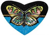 Air-drop butterfly card issued by the Brotherhood of Eternal Love to distribute Orange Sunshine LSD