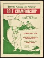 Invitational $10,000 National Pro-Amateur Golf Championship for Charity, Sponsored by Bing Crosby - Souvenir Program
