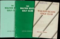 The Walton Heath Golf Club [Handbook] - three editions