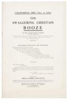 California Dry Nov. 3, 1914. The Swaggering Chieftain: Booze